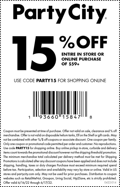 party city'|party city coupons.